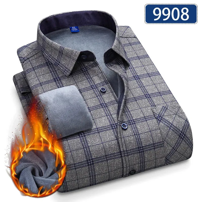 Chemise Hiver Homme Épaissie & Doublée Polaire