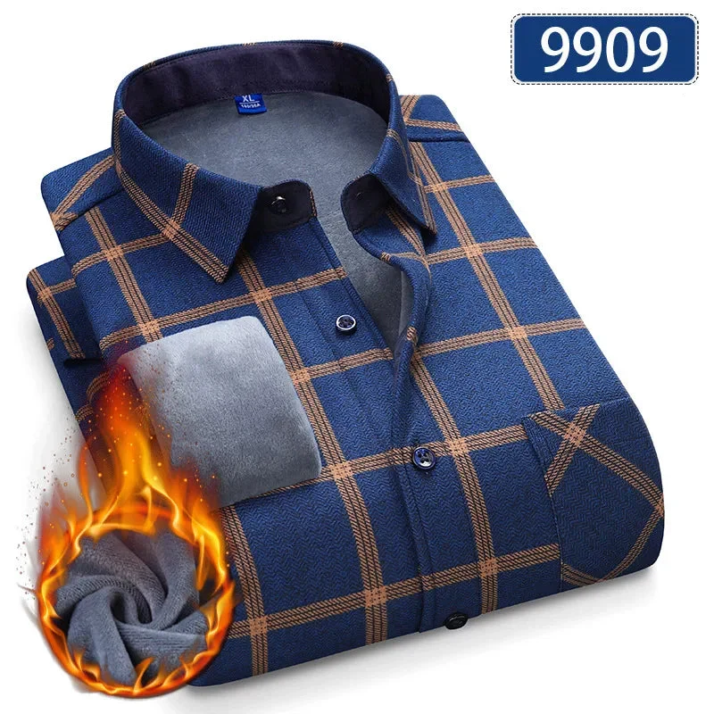 Chemise Hiver Homme Épaissie & Doublée Polaire