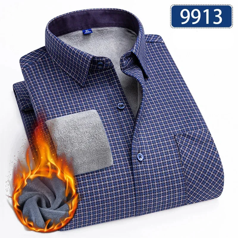 Chemise Hiver Homme Épaissie & Doublée Polaire