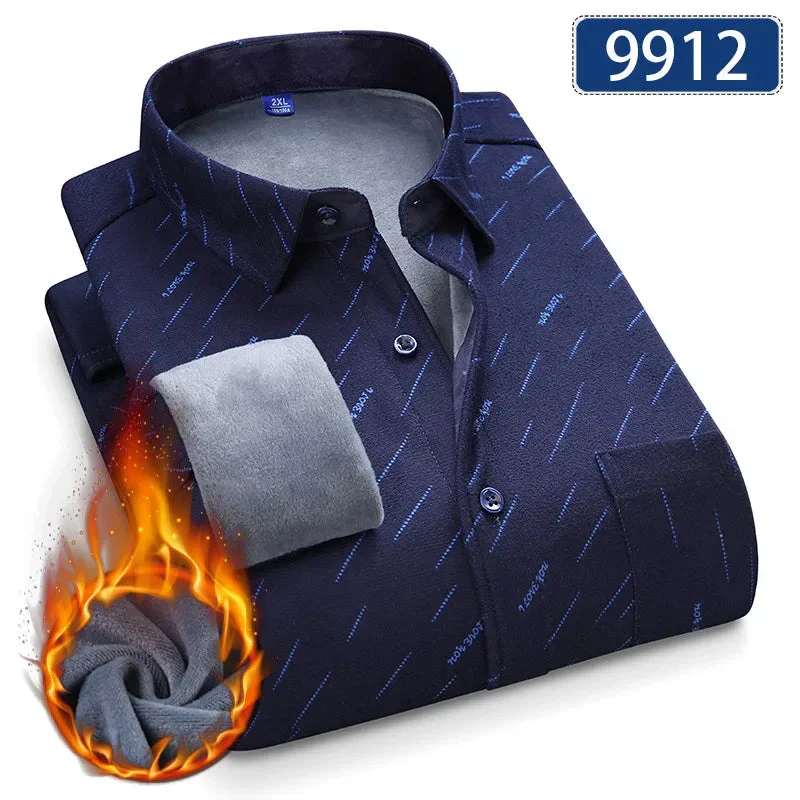 Chemise Hiver Homme Épaissie & Doublée Polaire