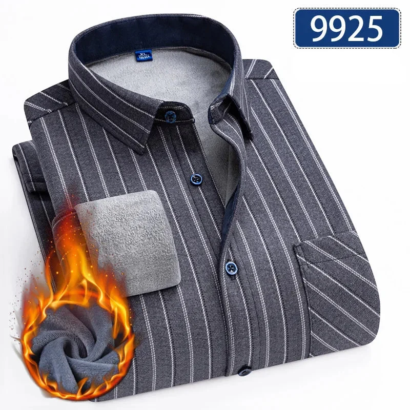 Chemise Hiver Homme Épaissie & Doublée Polaire