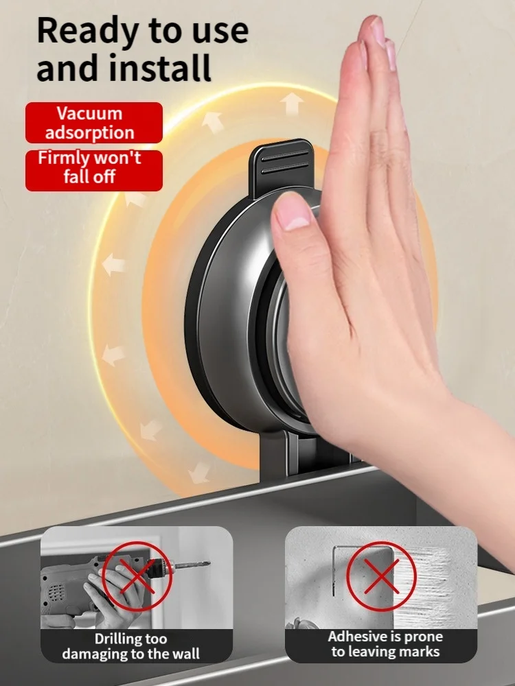 Étagère de Douche Murale Sans Perçage à Ventouse