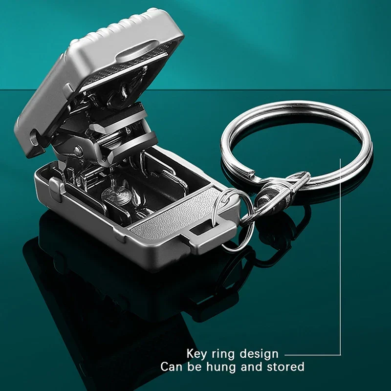 Porte-Clés Coupe-Ongles Original Acier Compact