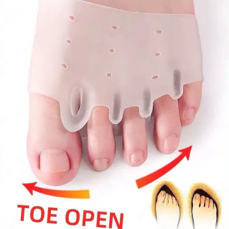 4x Coussinets en Silicone pour l'avant-pied - Alignement des orteils