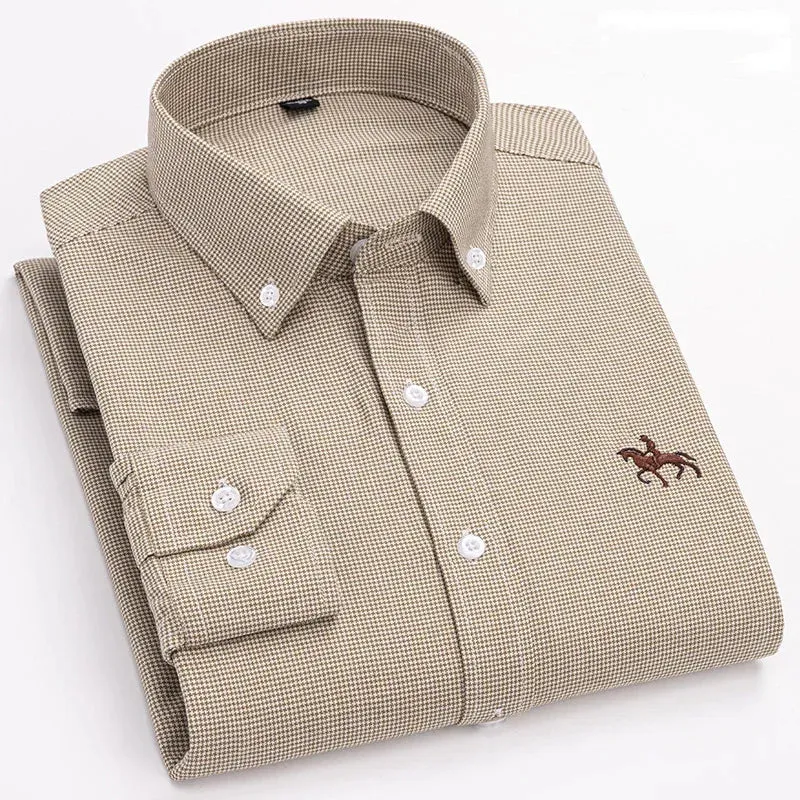 Chemise Homme Oxford Coton Rayé Classique
