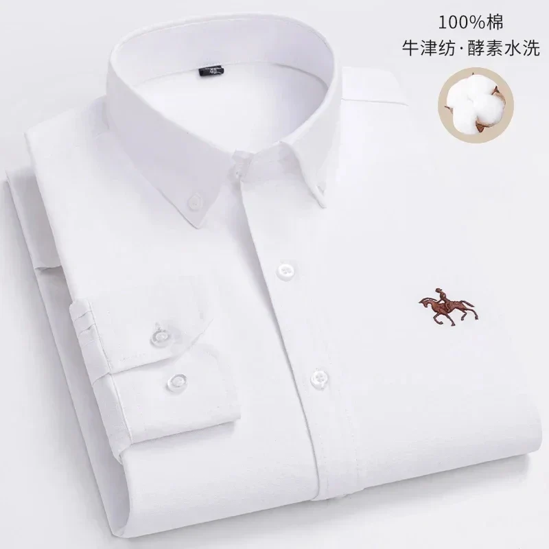 Chemise Homme Oxford Coton Rayé Classique