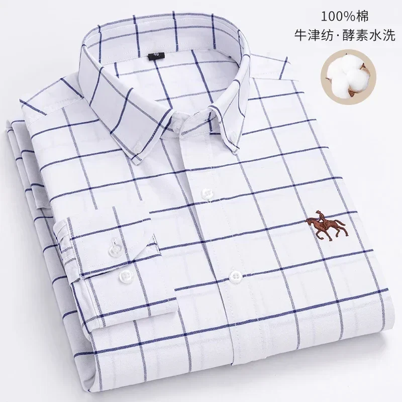 Chemise Homme Oxford Coton Rayé Classique