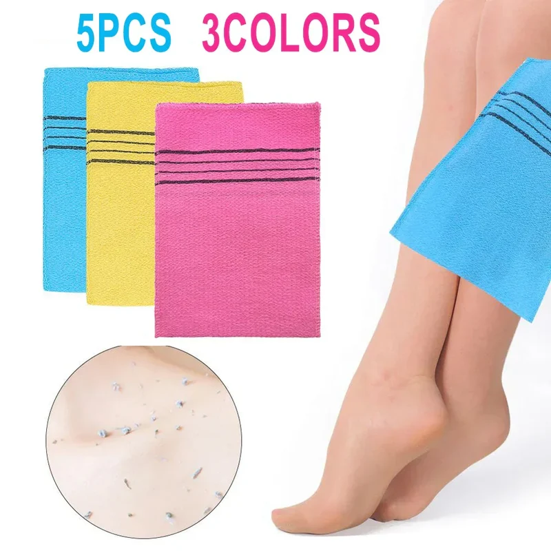Gants Exfoliants Douche – Lot de 5 Colorés