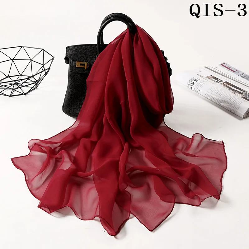Foulard léger en mousseline de soie - 24 Couleurs