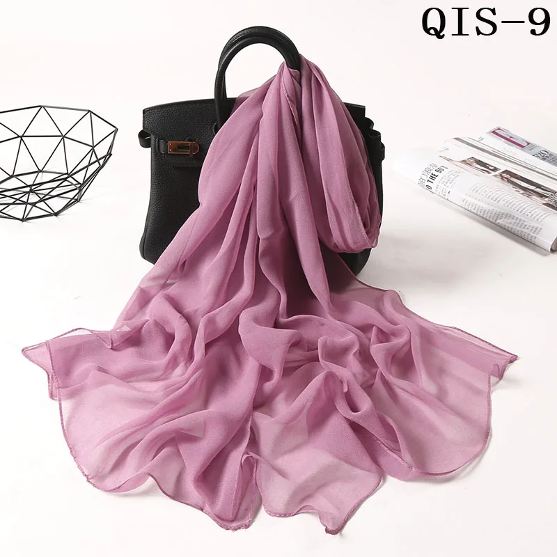 Foulard léger en mousseline de soie - 24 Couleurs