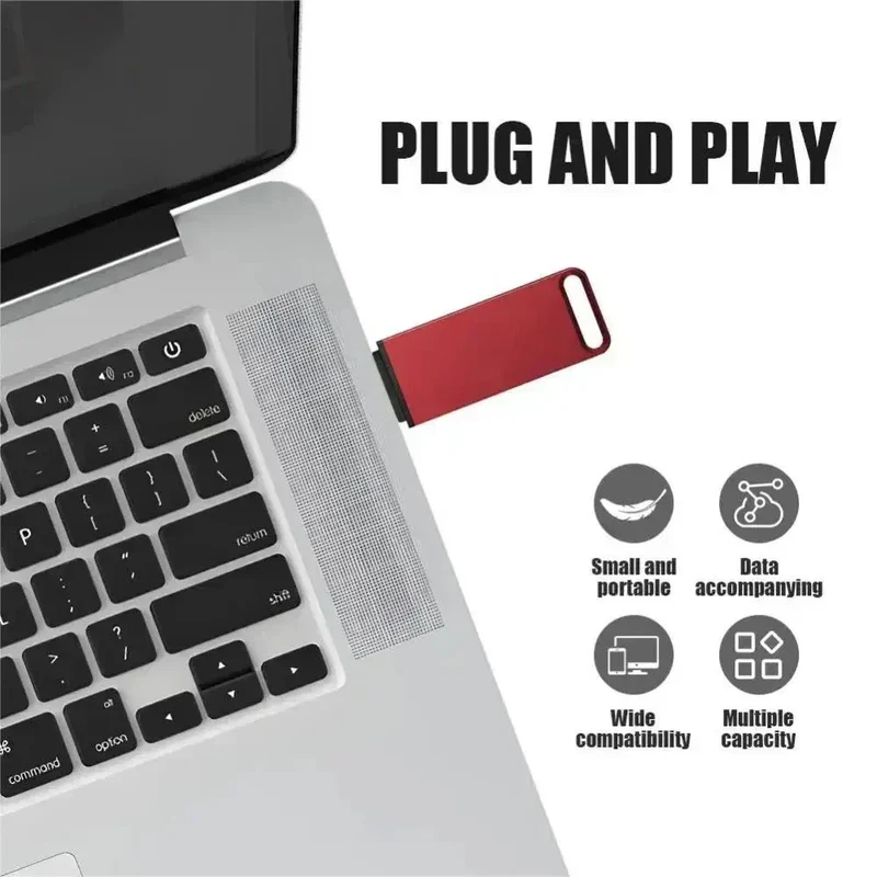 Clé USB 3.0 2 To - Compacte et Pratique + Adaptateur USB-C OFFERT