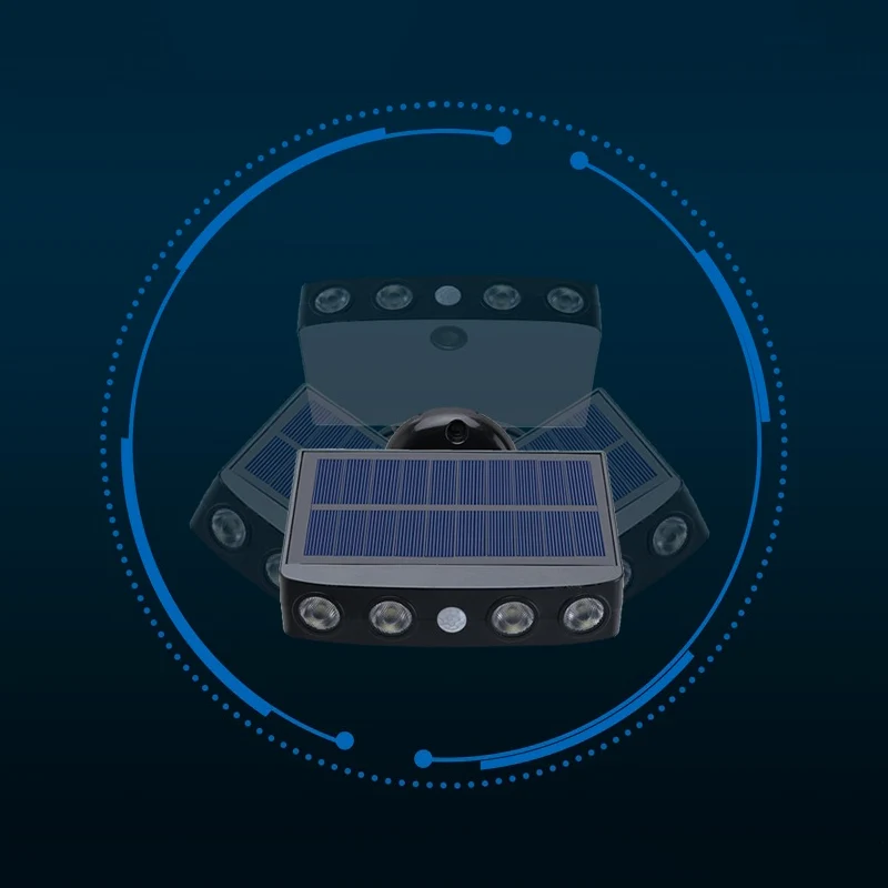 Lampe solaire puissante et rotative