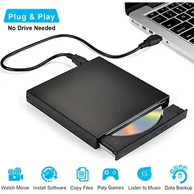 Lecteur de CD externe USB pour Ordinateur