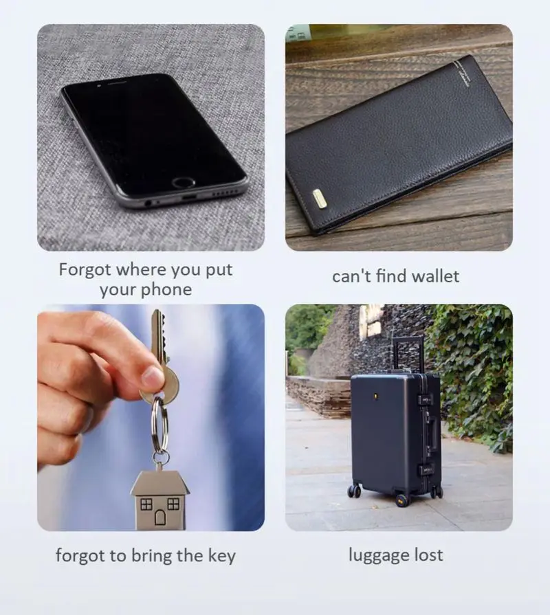 Xiaomi - Lot de 5 Mini localisateurs GPS portable Bluetooth 4.0