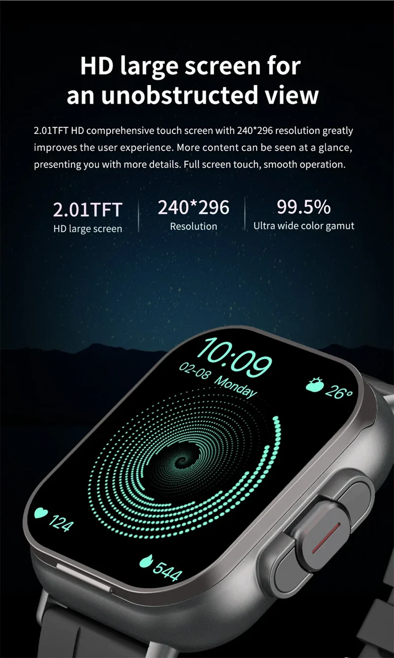Montre intelligente connectée 2 en 1 avec écouteurs + Bracelet OFFERT