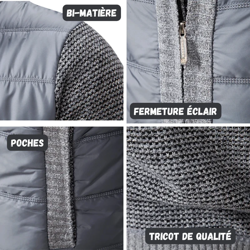 Cardigan matelassé pour Homme
