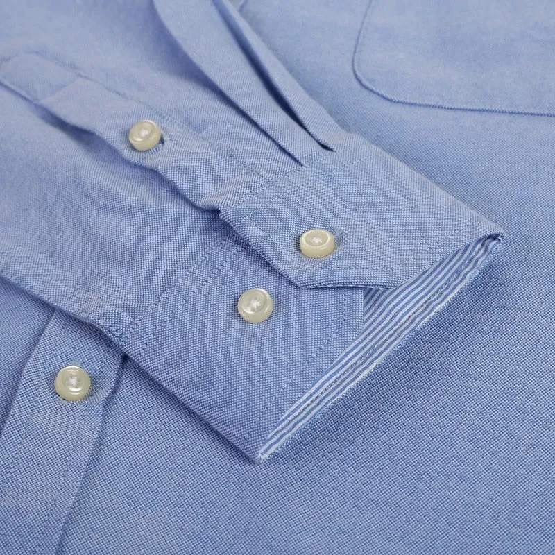 Chemise Oxford en coton à manches longues