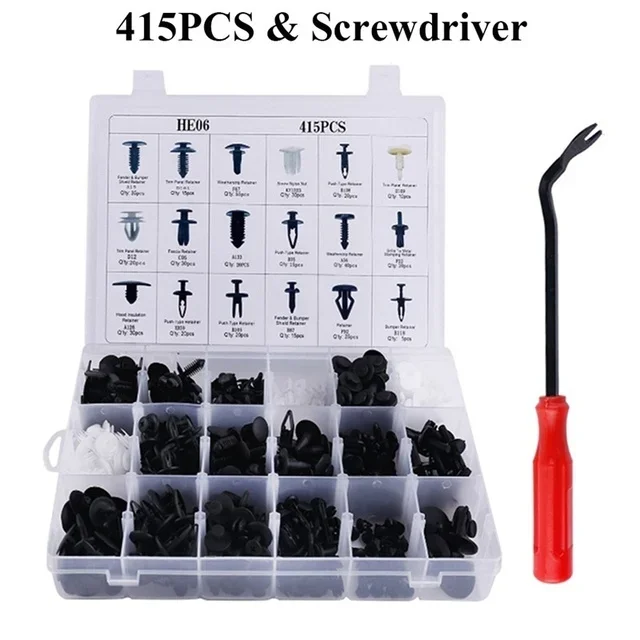 Kit de 680 Clips De Fixation Universels + Outils