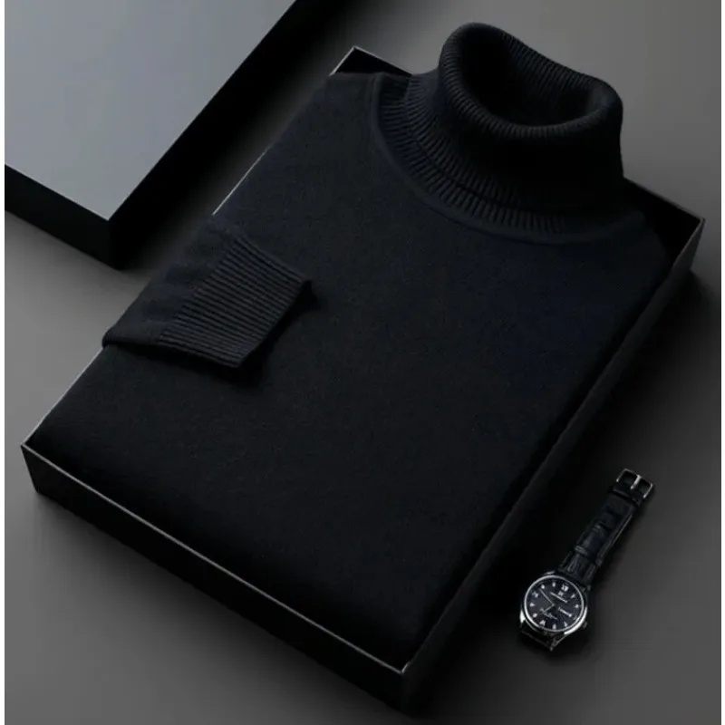 Pull à col roulé vintage pour hommes