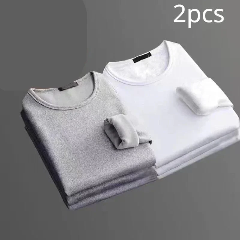 Lot de 2 T-shirts thermiques manches longues Doublure polaire - Homme