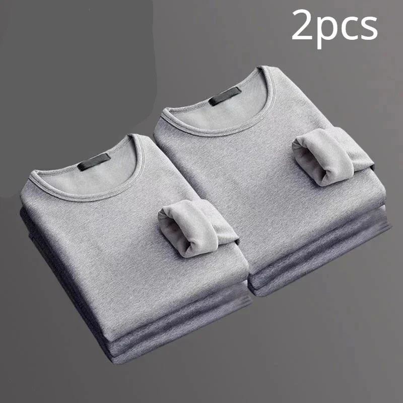 Lot de 2 T-shirts thermiques manches longues Doublure polaire - Homme