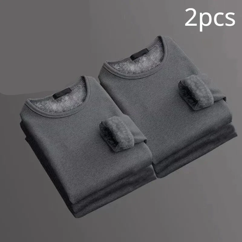 Lot de 2 T-shirts thermiques manches longues Doublure polaire - Homme