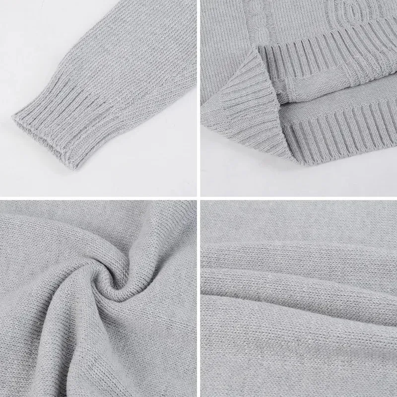 Pull Col roulé torsadé chaud pour homme