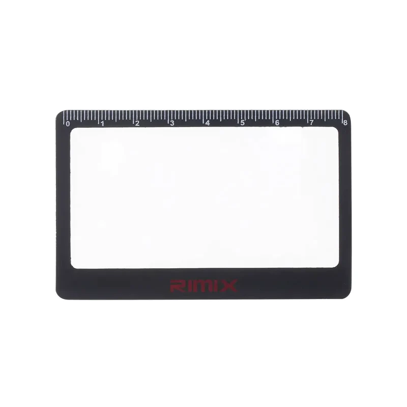 Mini loupe carte ultra-fine avec règle l 1 ACHETÉ = 1 OFFERTE