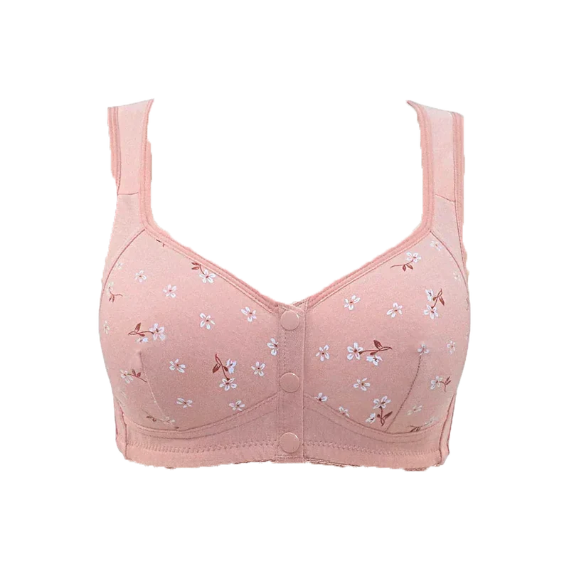 Soutien-gorge 100% coton à imprimé floral