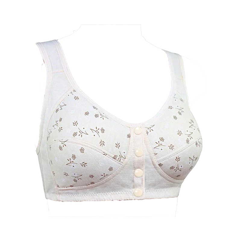 Soutien-gorge 100% coton à imprimé floral