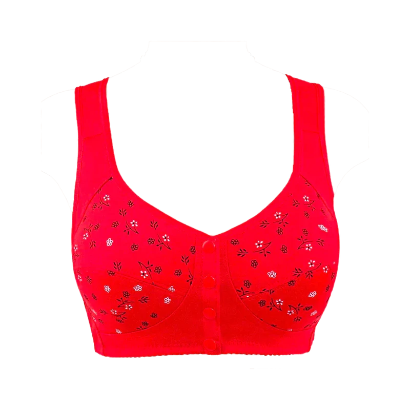 Soutien-gorge 100% coton à imprimé floral