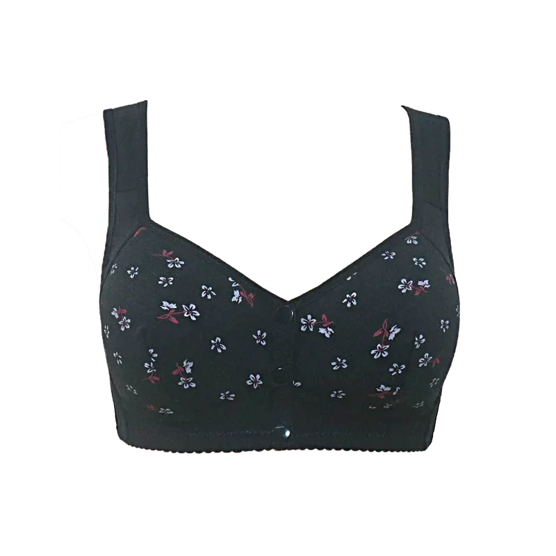 Soutien-gorge 100% coton à imprimé floral