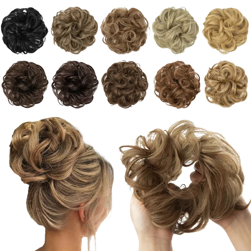 Chouchou effet faux chignon décoiffé