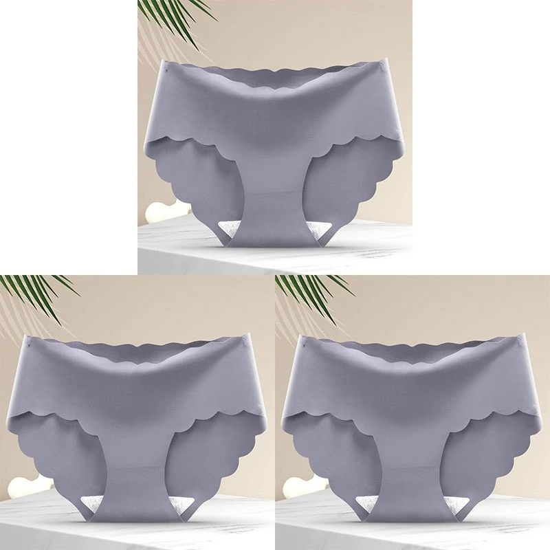 Lot de 3 culottes sans coutures et élastiques