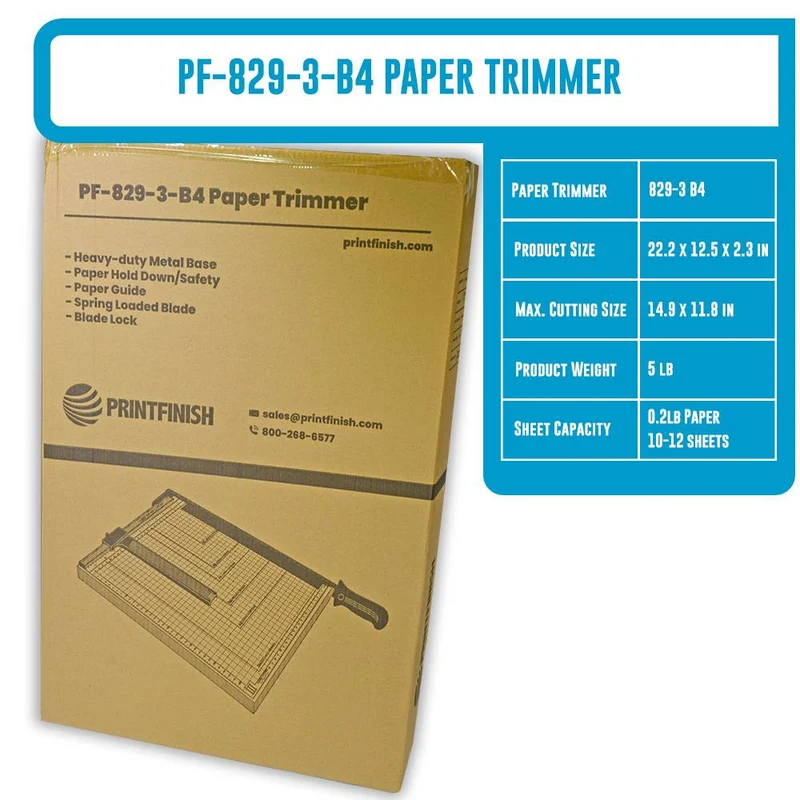 Manual Paper Trimmer Model 829-3B4 (14.9″ x 11.8″) (380×300)