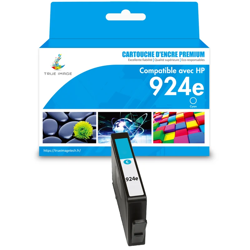 HP 924 924e Cyan Cartouche d'encre compatible | 4K0U3NE 4K0U7NE