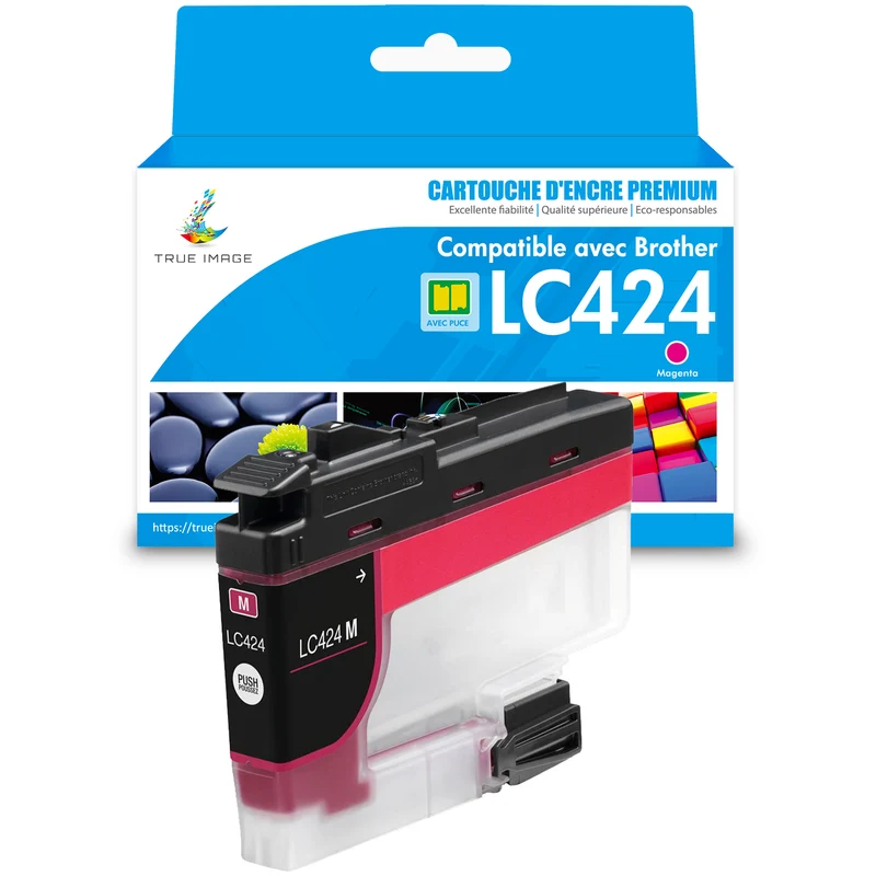 Brother LC424 Magenta Cartouche d'encre compatible