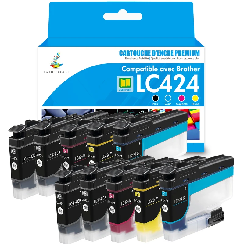 Compatible Brother DCP j1200we Cartouches d'encre - LC424XL Cartouches d'encre