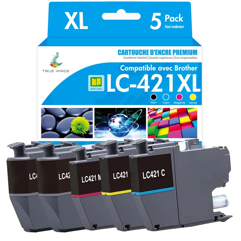 Compatible Brother MFC j1010dw Cartouches d'encre - LC421XL Cartouches d'encre