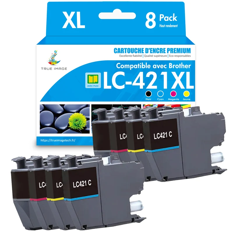 Compatible Brother MFC j1010dw Cartouches d'encre - LC421XL Cartouches d'encre