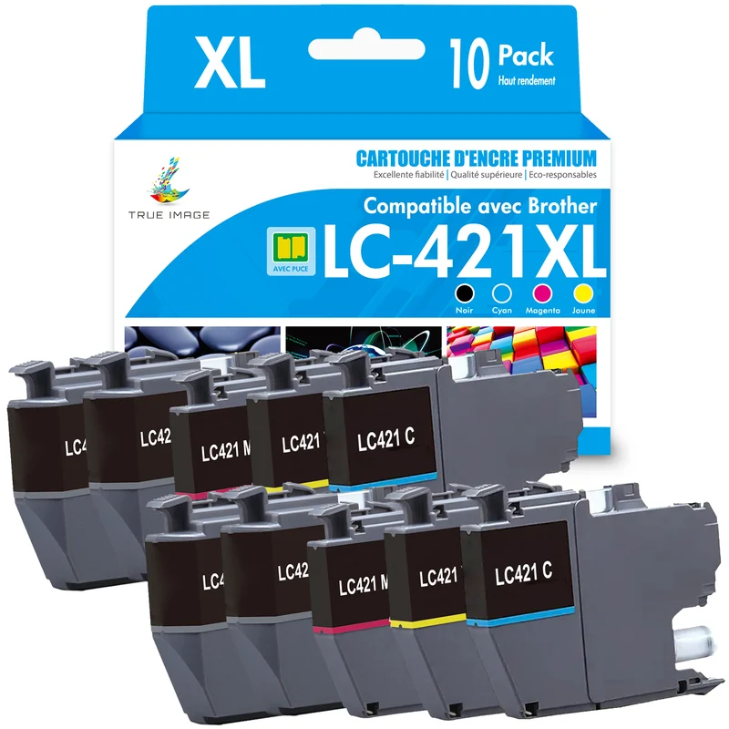 Compatible Brother MFC j1010dw Cartouches d'encre - LC421XL Cartouches d'encre