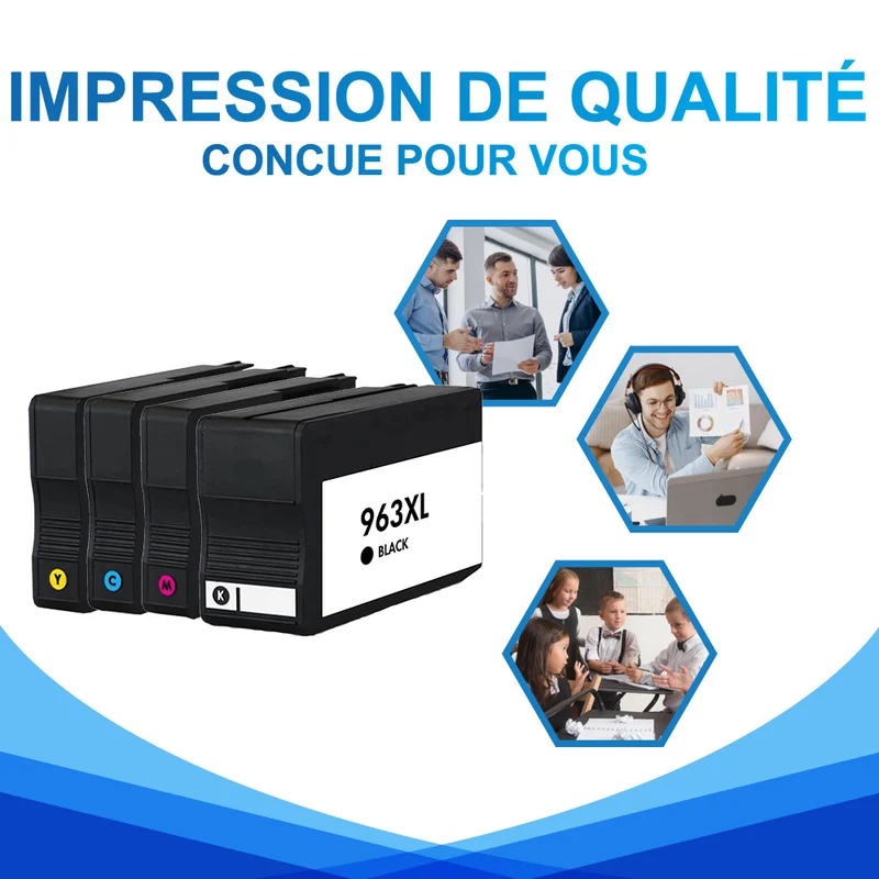 HP OfficeJet pro 9022e cartouche d'encre | Pack HP 963 963XL pas cher