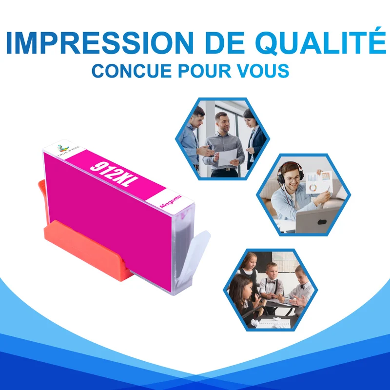 HP 912 XL Cartouche d'encre Magenta Compatible | 3YL82AE