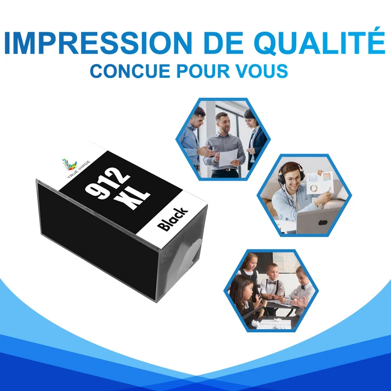 HP 912 XL Cartouche d'encre Noir Compatible | 3YL84AE