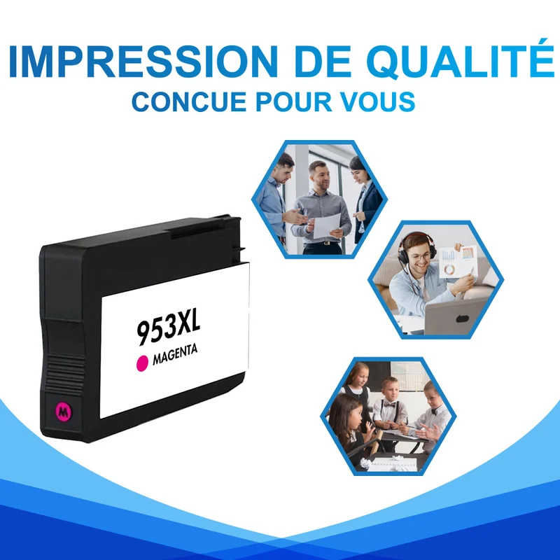 HP 953 XL Cartouche d'encre Magenta Compatible | F6U17AE