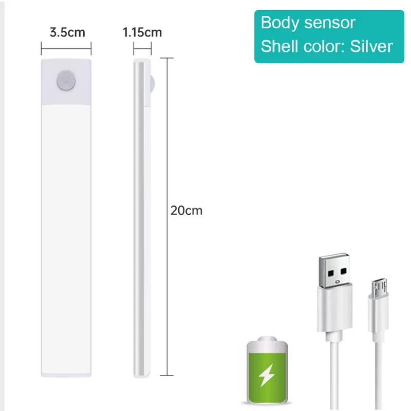 Réglette LED Sans fil Capteur de mouvement