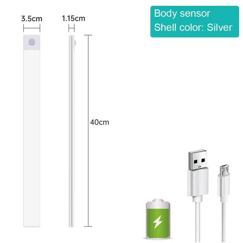 Réglette LED Sans fil Capteur de mouvement