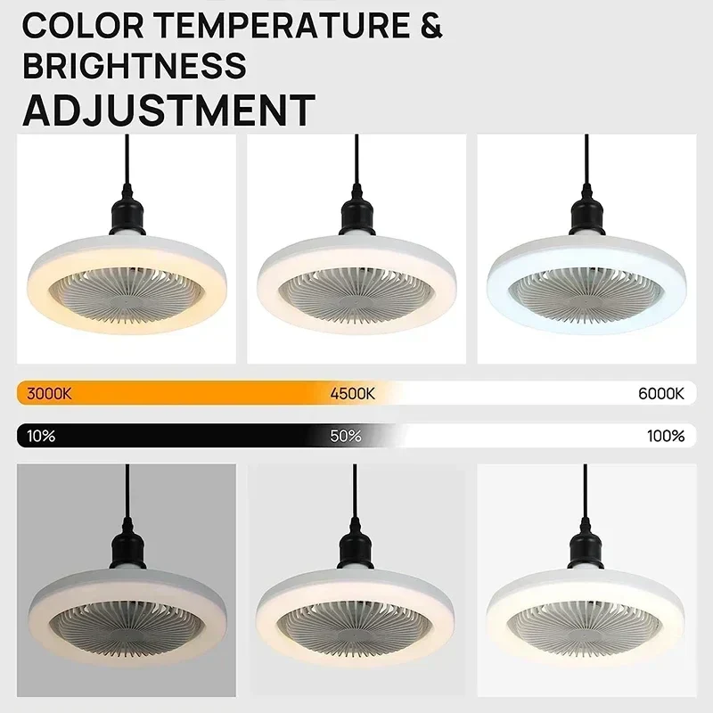 Ventilateur de Plafond Moderne À LED