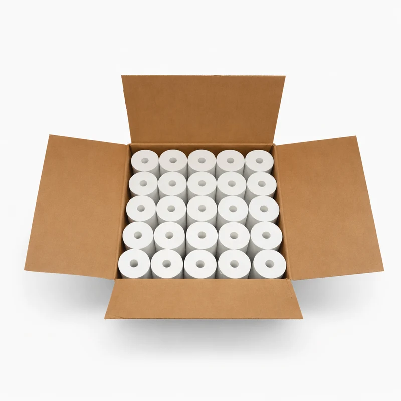 Rouleaux thermiques 3 1/8 po × 200 pi sans phénol sans mandrin — 50 rouleaux