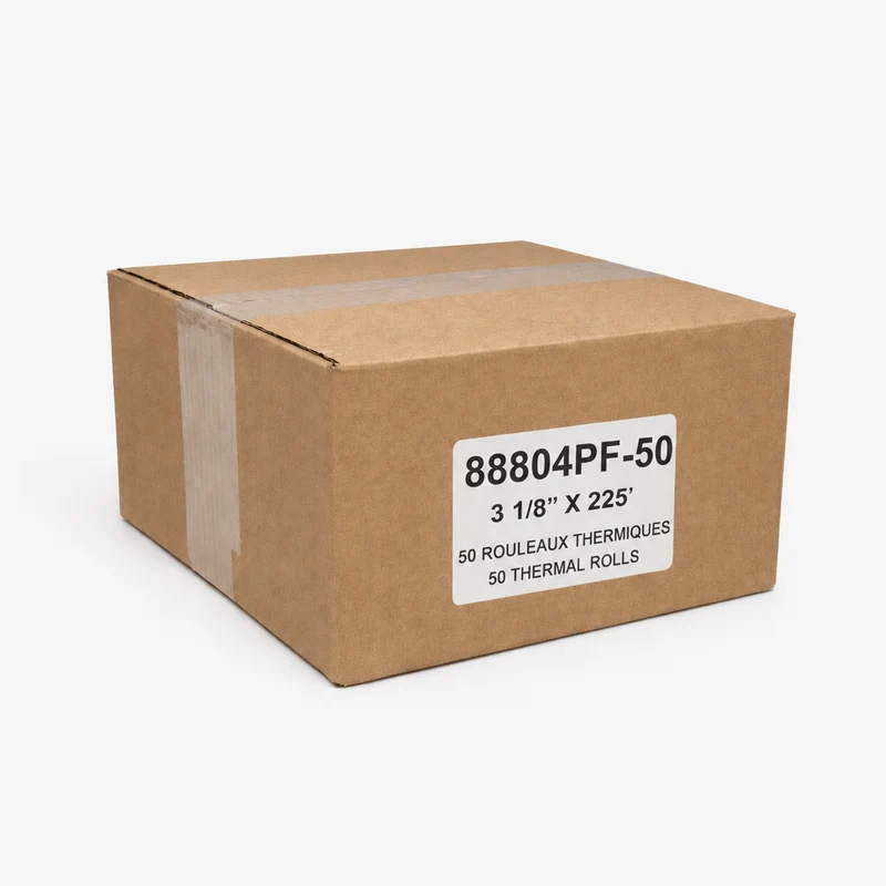 Rouleaux thermiques 3 1/8 po × 225 pi sans phénol sans mandrin — 50 rouleaux